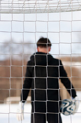 Trening bramkarski, piłka nożna, zimowy trening © Freshfanpage