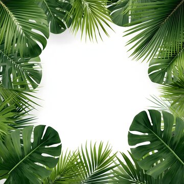 Tropical Leaf Natural Frame