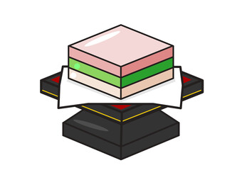 ひしもちのイラスト