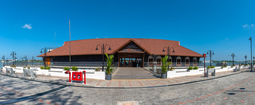 November 02,2025: Panoramic View of Mattancherry Water Metro Terminal in Kochi, Kerala,India.