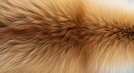 Obraz premium Close-up of Luxurious Red Fox Fur Texture - A Warm and Soft Detail.