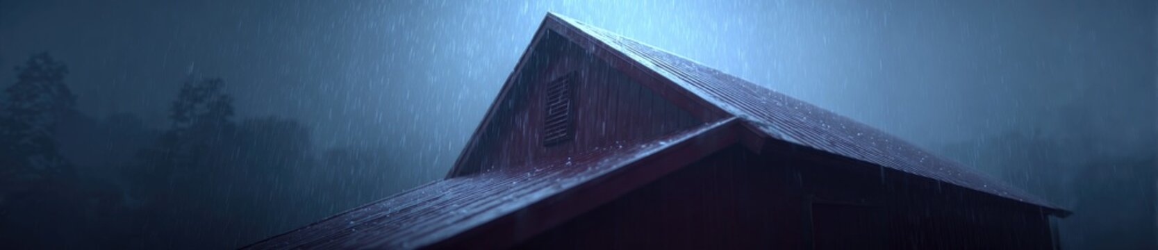 Abstract geometric shape with blue light.