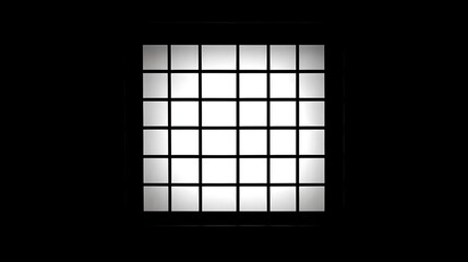 Modern illuminated grid pattern with geometric symmetry and minimalist design showcasing contemporary architecture and creative interior decor in monochrome style