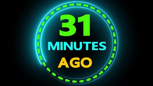 Thirty one minutes ago countdown timer