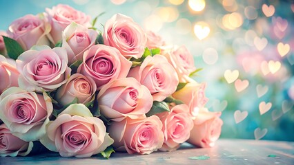 pink roses bouquet