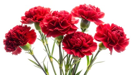 beautiful red carnation flowers.