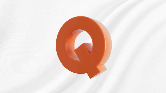 Plastic Letter Q