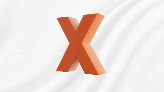Plastic Letter X