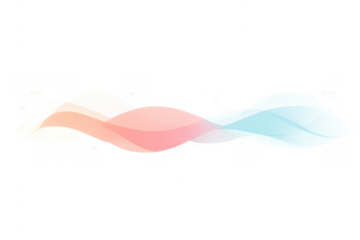 Abstract flowing wave speech bubble transparent background