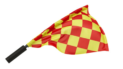 A checkered flag waving proudly, signaling the end of a race transparent background