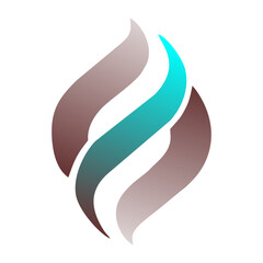 Abstract Colorful Modern Flame Energy Logo Designs