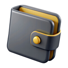 3D illustration of a digital wallet with golden coins, symbolizing global markets, trading, investing, and financial assets..