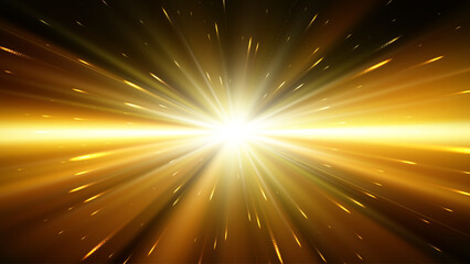 Abstract star or sun. Explosion effect. Fast motion effect. Vector background