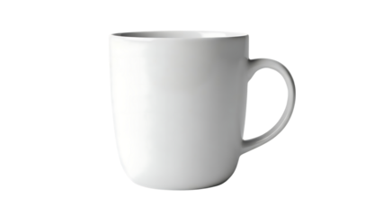 Plain White Ceramic Coffee Mug Product Shot