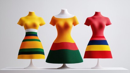 3D-Knitted Zero-Waste Dresses Dresses made using 3D knitting technology for a perfect fit with no fabric waste