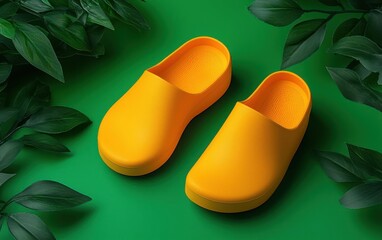 Plant-Based Bioplastic Shoes Footwear designed from biodegradable bioplastics derived from corn or sugarcane