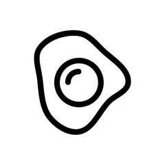 Fried Egg Icon Protein-Rich Foods Symbol