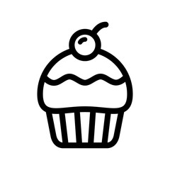 Cupcake Icon Sweet Food Transparent Background