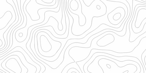Fototapeta premium Topographic map patterns, topography line map. Contour map texture backdrop digital print texture terrain lines and strokes. Panorama view swirls black wave curve lines banner background design. 