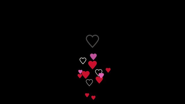 Loves flaying animation 2d on transparent background