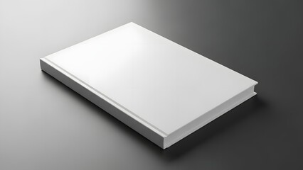 Blank book open and closed on white and black backgrounds isolated with clean pages and hardcover design