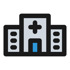 Obraz premium hospital icon
