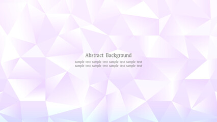 紫のポリゴンクリスタル背景 横長16:9