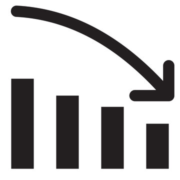 vector icon of index going up