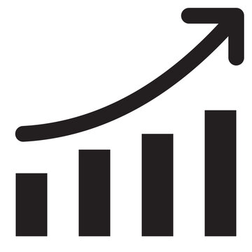 vector icon of index going up