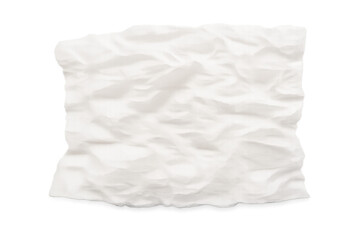 Obraz premium Crumpled white paper texture blank background concept