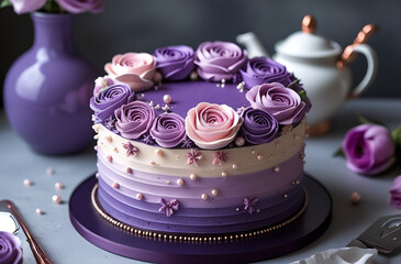 birthday cake with candles