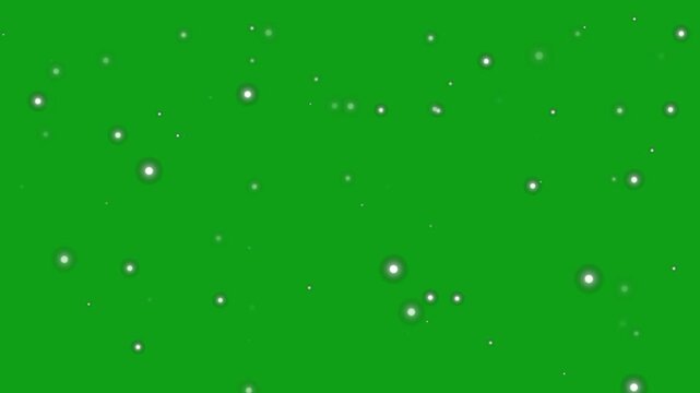 Green Screen Snowfall Animation Background.