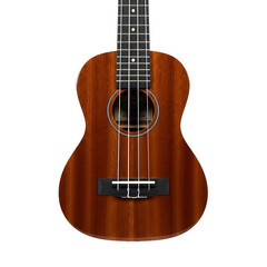 Obraz premium A brown ukulele on transparent background