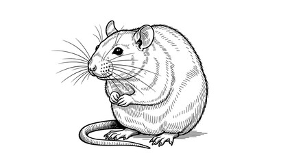 Detailed Illustration Mouse  