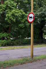 verboten f&uuml;r pferdewagen