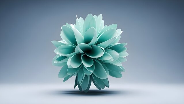 Representaci&oacute;n 3D de un objeto esf&eacute;rico con rasgos n&iacute;tidos sobre un fondo claro con espacio de copia