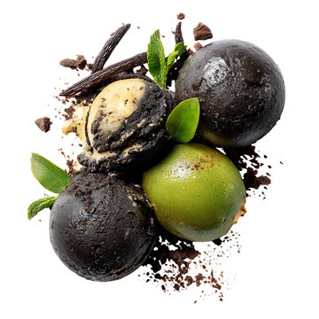 Black sapote sorbet png  