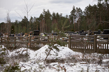 cmentarz,zima  © Marcin Łazarczyk