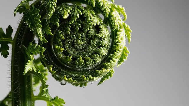 Delicate Unfurling: A Study of Fern Frond Growth and Fractal Geometry in Nature