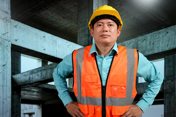 Civil engineers inspect building construction projects, checking the structural integrity and safety measures.