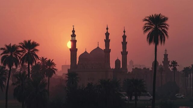  Religious muslim man praying inside the mosque