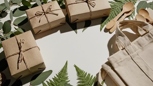 Eco Friendly Zero Waste Gift Wrapping With Sustainable Products And Natural Decoration