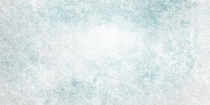 An abstract blue watercolor and grunge texture background featuring a frozen winter design with icy crystal patterns, liquid water splashes, and soft Christmas snowflake light