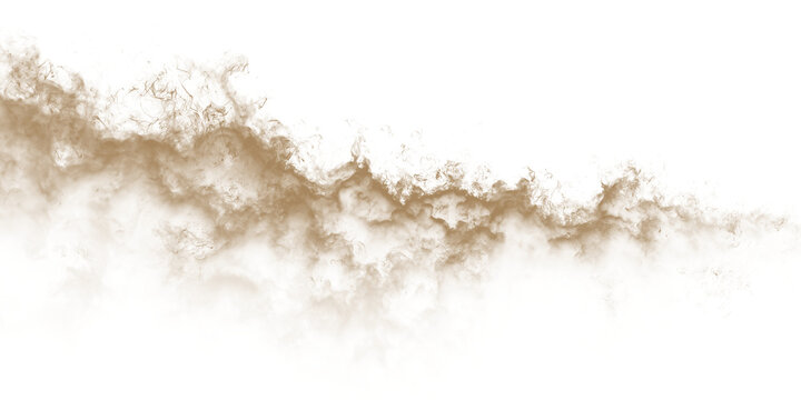 Sand, dust, brown, natural, smoke realistic dust PNG with brown sandstorm cloud and textured explosion. This PNG Overlay is transparent, ideal for desert scenes, pollution or storm effects.