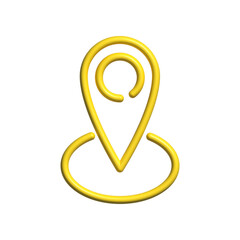 Pin location icon design template