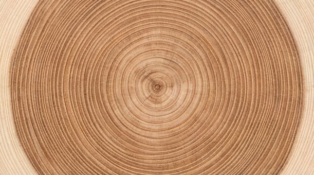 Tree ring pattern with natural wood texture and growth rings - Powered by Adobe