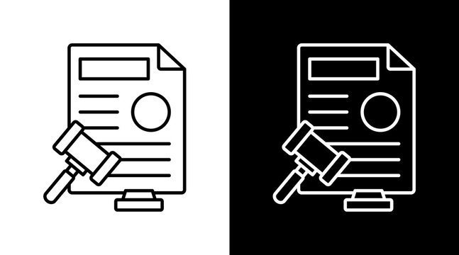 Regulation White Icon Set Design