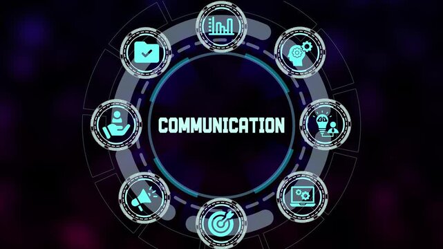  Global business communication and internet networking concept with professional team connected through high speed digital data flow.
