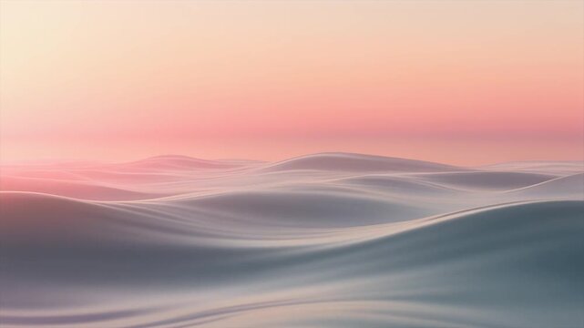 Pale pink to soft gray blue horizon gradient glowing softly delicate atmospheric fade spreading naturally across surreal cinematic futuristic ambience ethereal atmosphere glow layers