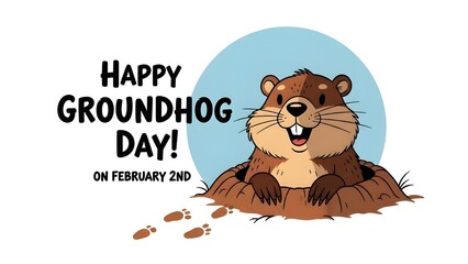 Groundhog day celebration with punxsutawney phil on february 2nd